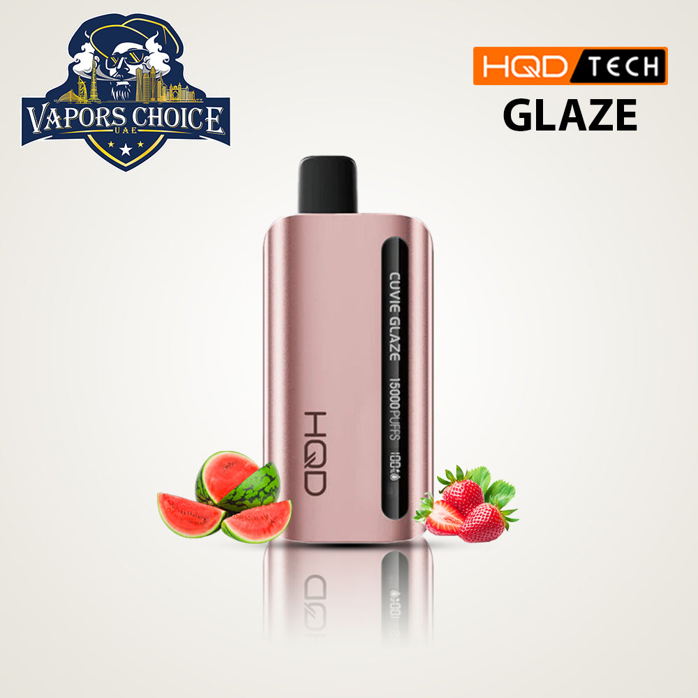HQD CUVIE GLAZE (50mg) 15000 PUFFS - DISPOSABLE VAPE Strawberry Watermelon UAE Fujairah