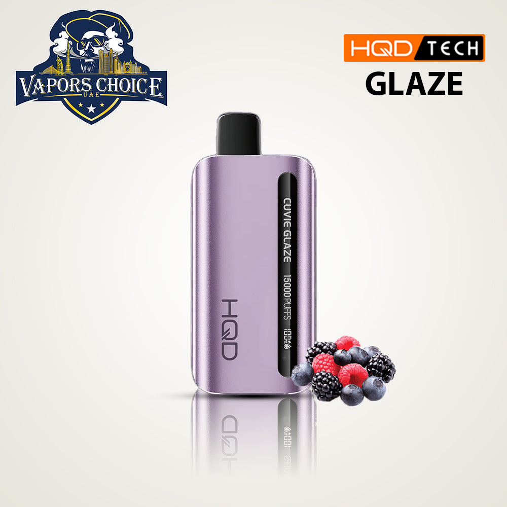 HQD CUVIE GLAZE (50mg) 15000 PUFFS - DISPOSABLE VAPE Triple Berry UAE Al Ain