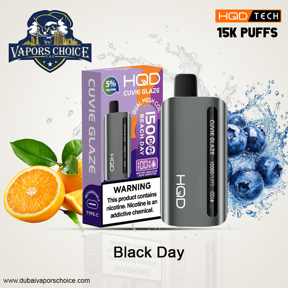 HQD CUVIE GLAZE (50mg)  15000 PUFFS  DISPOSABLE VAPE UAE Dubai & Abu Dhabi 