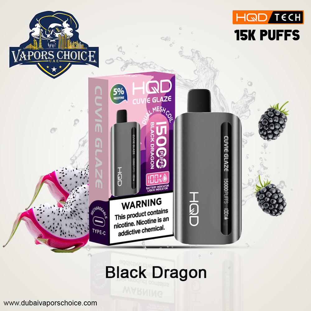 HQD CUVIE GLAZE (50mg)  15000 PUFFS  DISPOSABLE VAPE UAE Al Ain & Dubai 