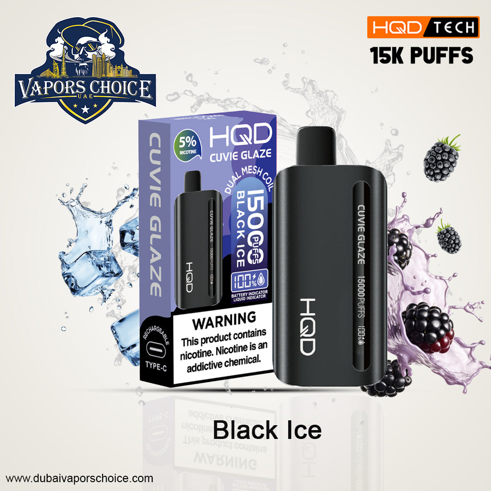 HQD CUVIE GLAZE (50mg)  15000 PUFFS  DISPOSABLE VAPE UAE Ras Al Khaimah 