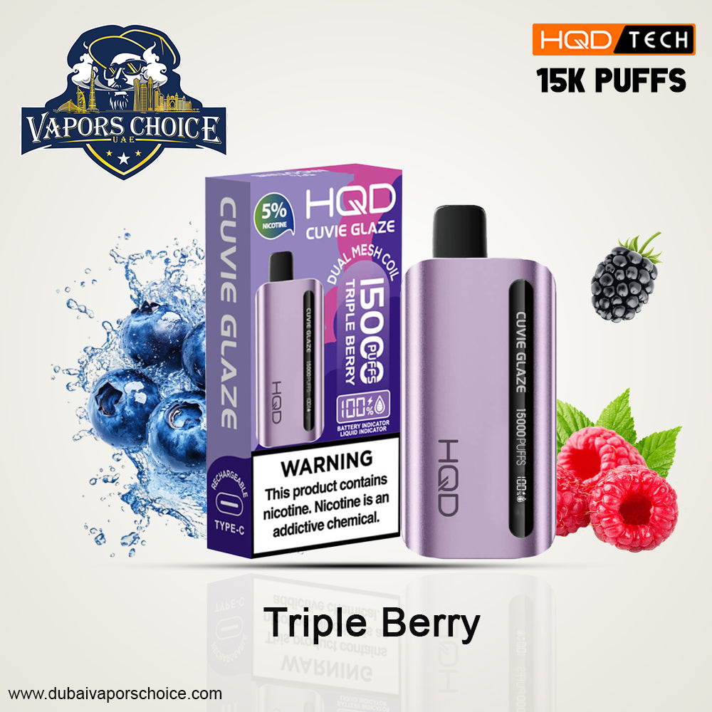 HQD CUVIE GLAZE (50mg)  15000 PUFFS  DISPOSABLE VAPE Al Ain & Dubai 