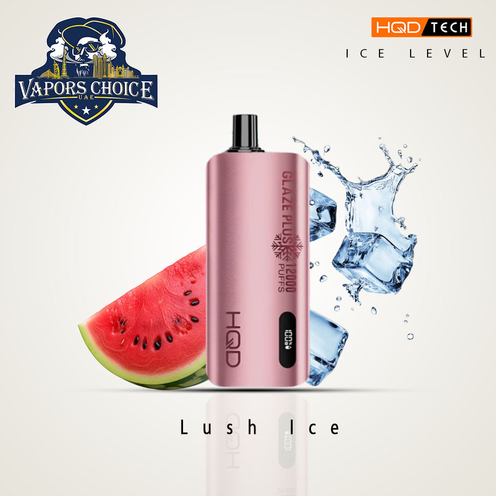 HQD CUVIE GLAZE PLUS (Ice Level Adjustable) 12000 PUFFS DISPOSABLE VAPE Lush Ice UAE Al Ain