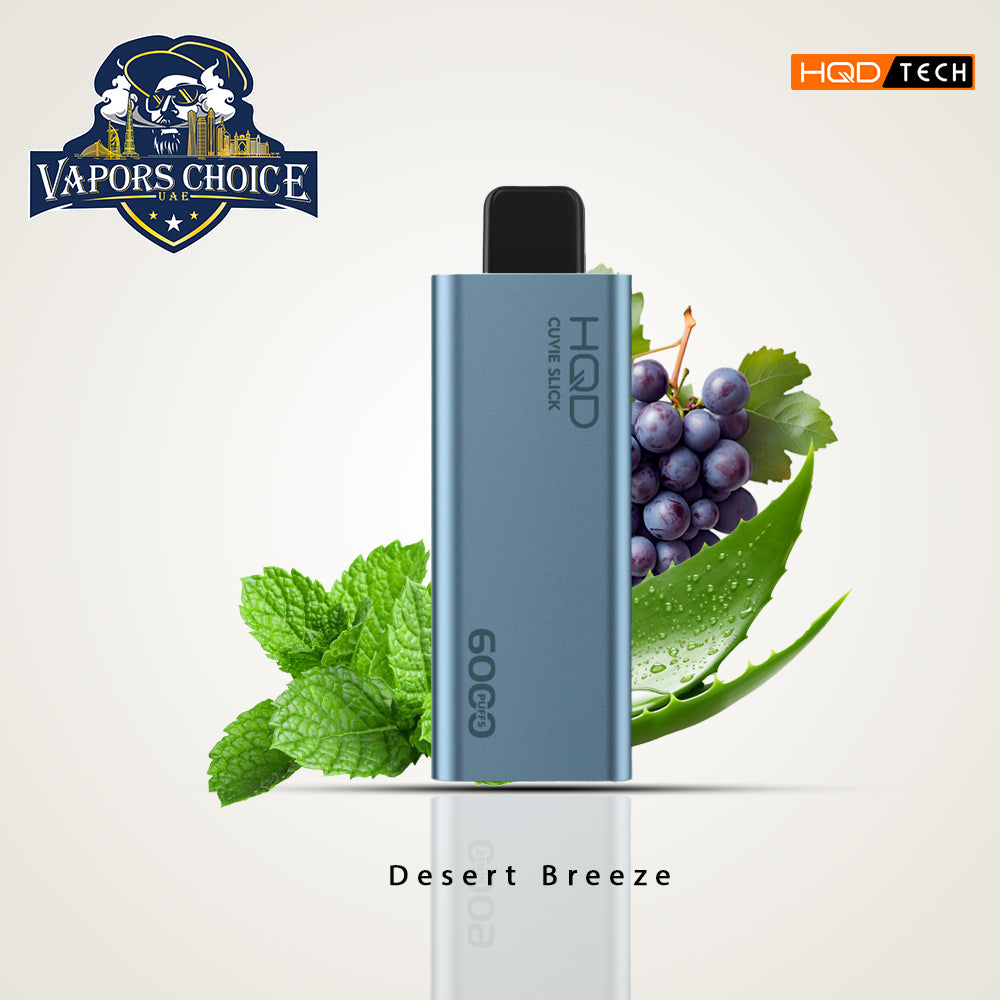 HQD CUVIE SLICK 6000 PUFFS - 0mg, 20mg &50mg  DISPOSABLE VAPE UAE Abu Dhabi 