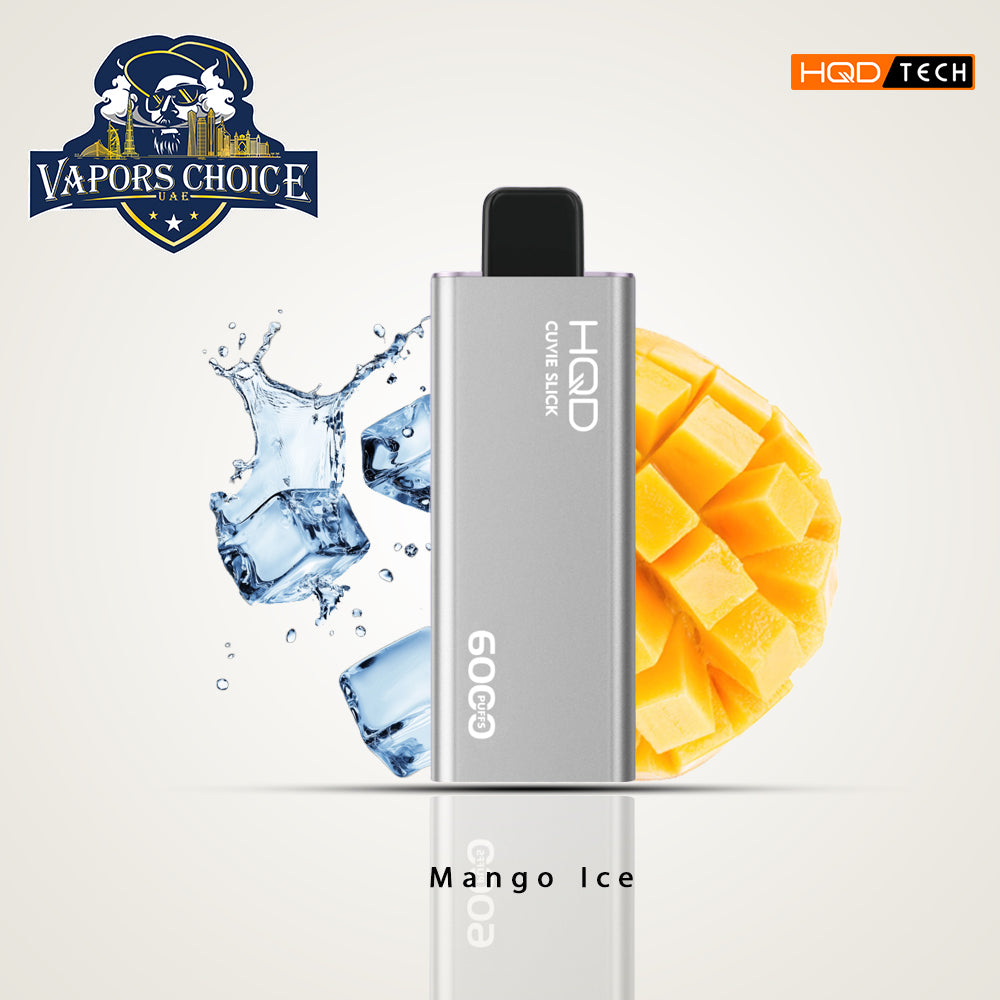 HQD CUVIE SLICK 6000 PUFFS - 0mg, 20mg &50mg  DISPOSABLE VAPE UAE Abu Dhabi 