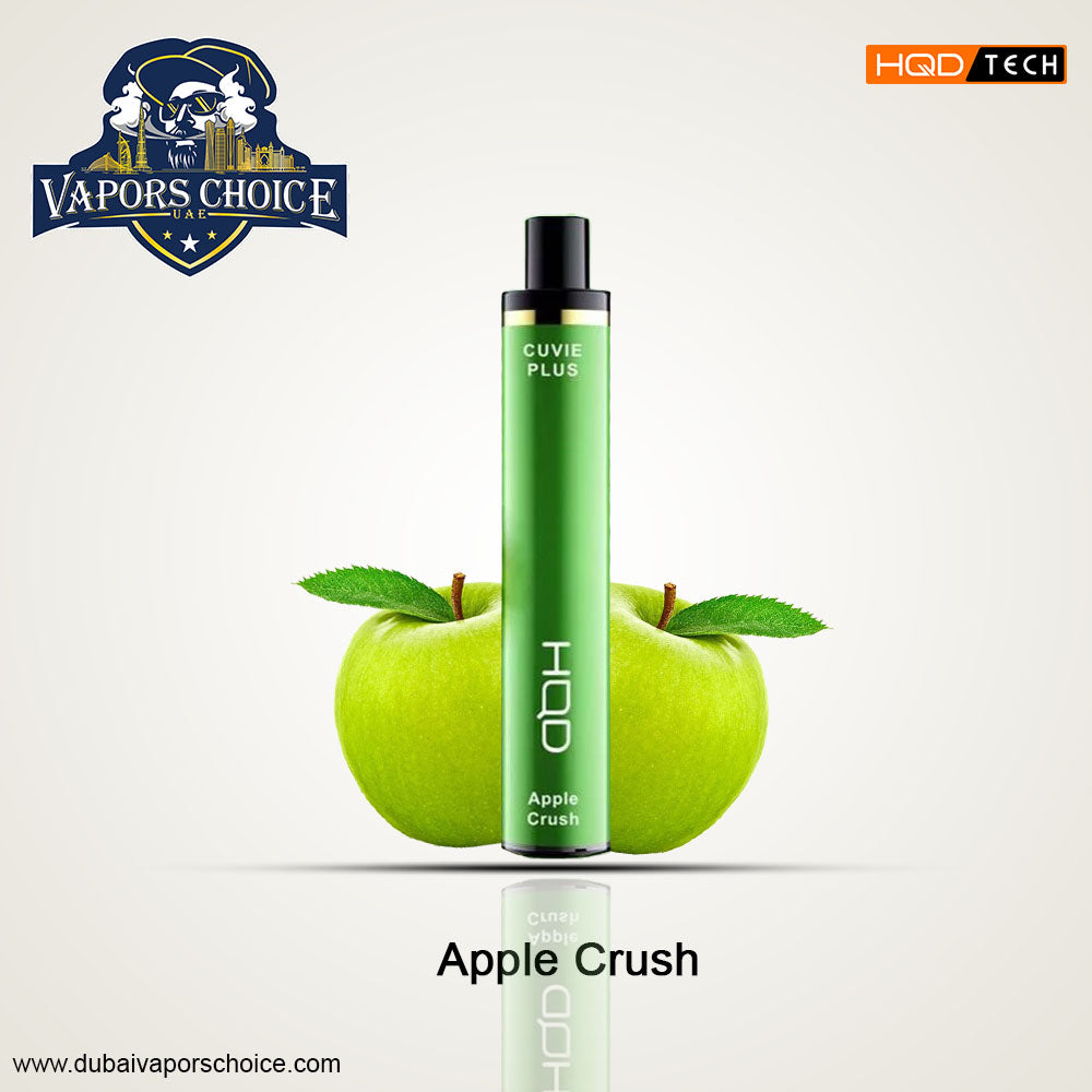 HQD Cuvie Plus (50mg) 1200 PUFFS - DISPOSABLE VAPE Apple Crush UAE Abu Dhabi