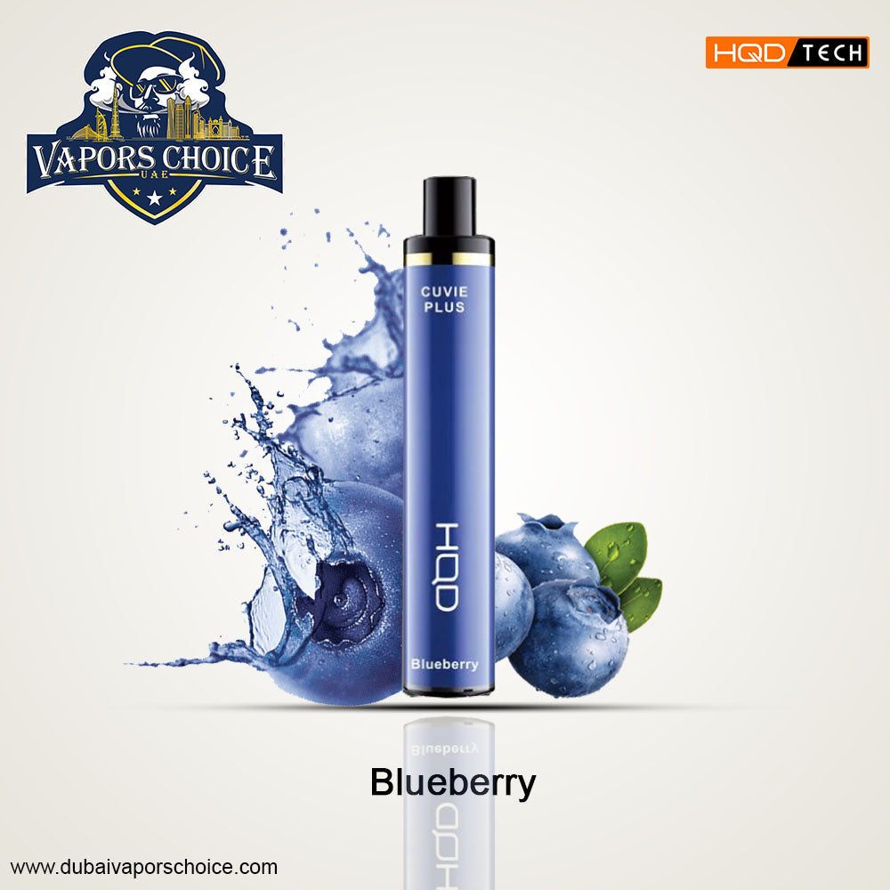 HQD Cuvie Plus (50mg) 1200 PUFFS - DISPOSABLE VAPE Blueberry UAE Ras Al-Khaimah