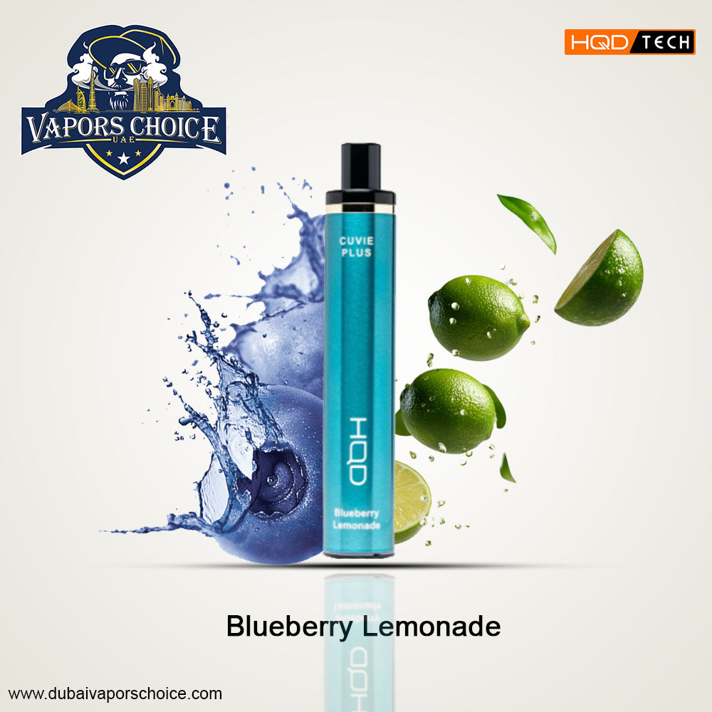 HQD Cuvie Plus (50mg) 1200 PUFFS - DISPOSABLE VAPE Blueberry Lemonade UAE Fujairah