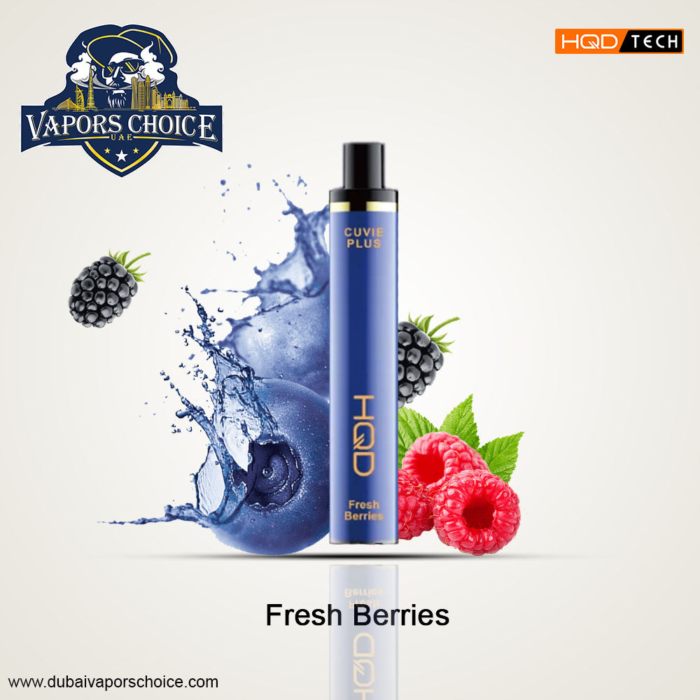 HQD Cuvie Plus (50mg) 1200 PUFFS - DISPOSABLE VAPE Fresh Berries UAE Abu Dhabi & Al Sharjah