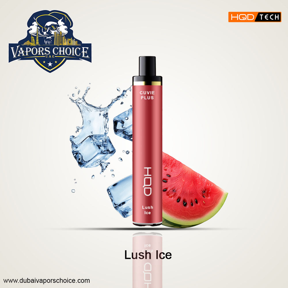 HQD Cuvie Plus (50mg) 1200 PUFFS - DISPOSABLE VAPE Lush Ice UAE Dubai & Al Ain