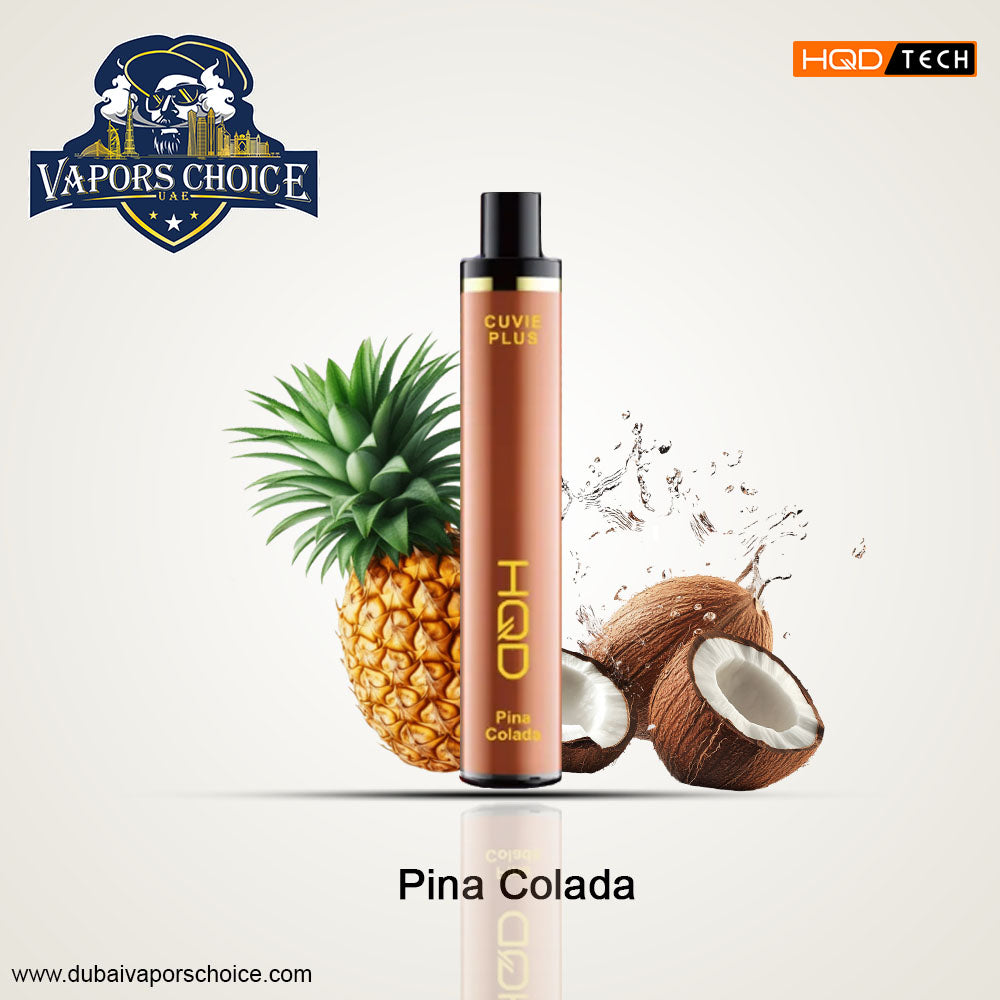 HQD Cuvie Plus (50mg) 1200 PUFFS - DISPOSABLE VAPE Pina Colada UAE Al Ain