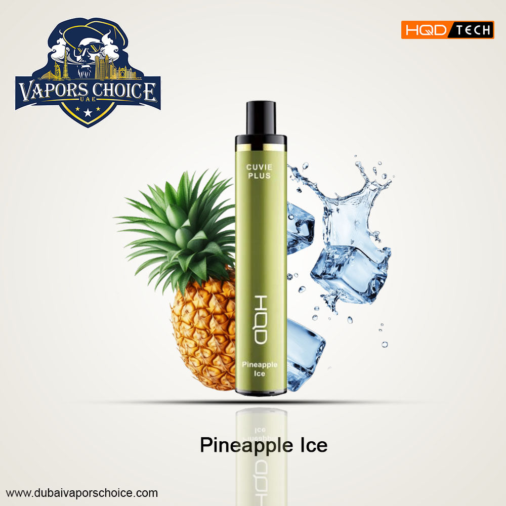HQD Cuvie Plus (50mg) 1200 PUFFS - DISPOSABLE VAPE Pineapple Ice UAE Al Ain