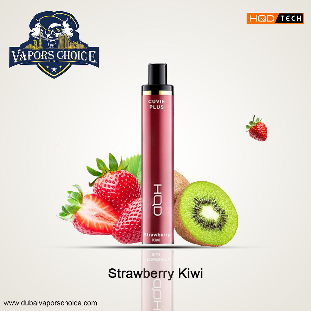 HQD Cuvie Plus (50mg) 1200 PUFFS - DISPOSABLE VAPE Strawberry Kiwi UAE Abu Dhabi