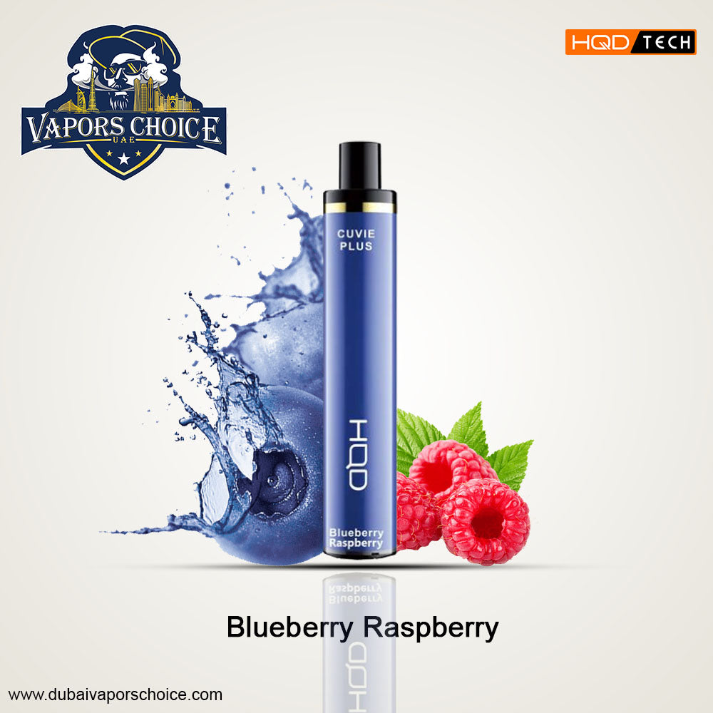 HQD Cuvie Plus (50mg) 1200 PUFFS  DISPOSABLE VAPE Blueberry Raspberry UAE Abu Dhabi