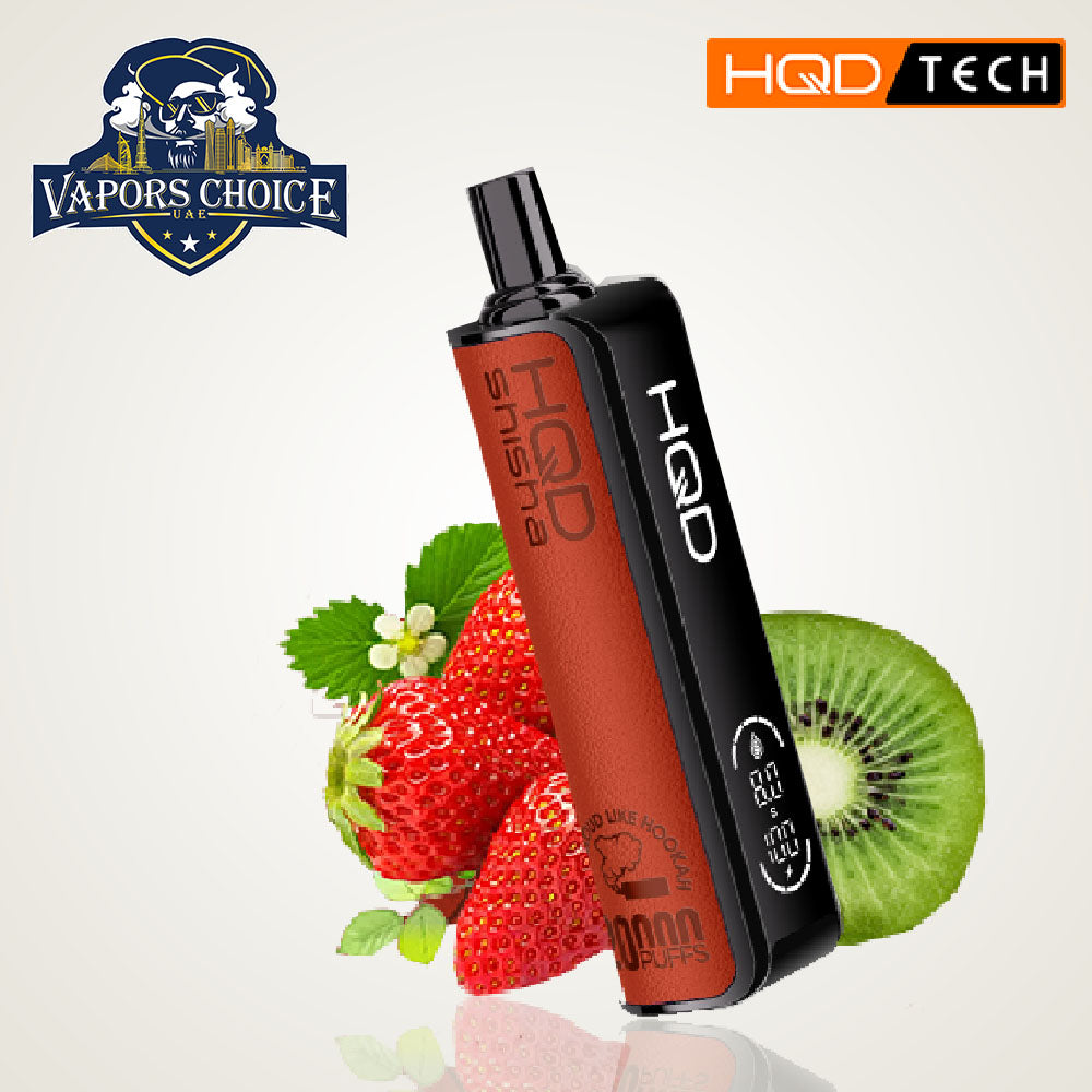 HQD Shisha (3mg) 20000 PUFFS DTL-DISPOSABLE VAPE Strawberry Kiwi UAE Abu Dhabi