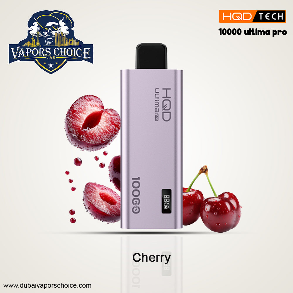 HQD ULTIMA PRO (50mg) 10000 PUFFS DISPOSABLE VAPE Cherry UAE Abu Dhabi & Dubai
