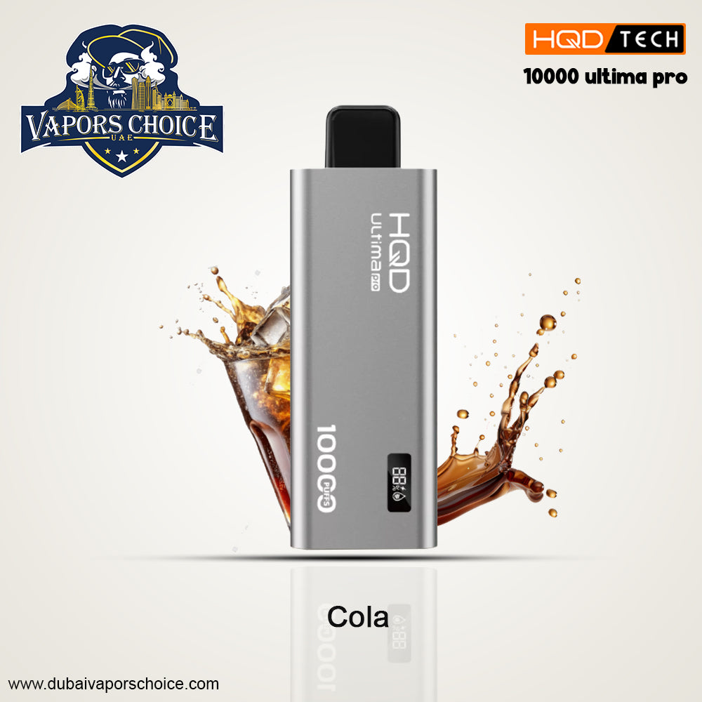 HQD ULTIMA PRO (50mg) 10000 PUFFS DISPOSABLE VAPE Cola UAE Abu Dhabi & Ajman