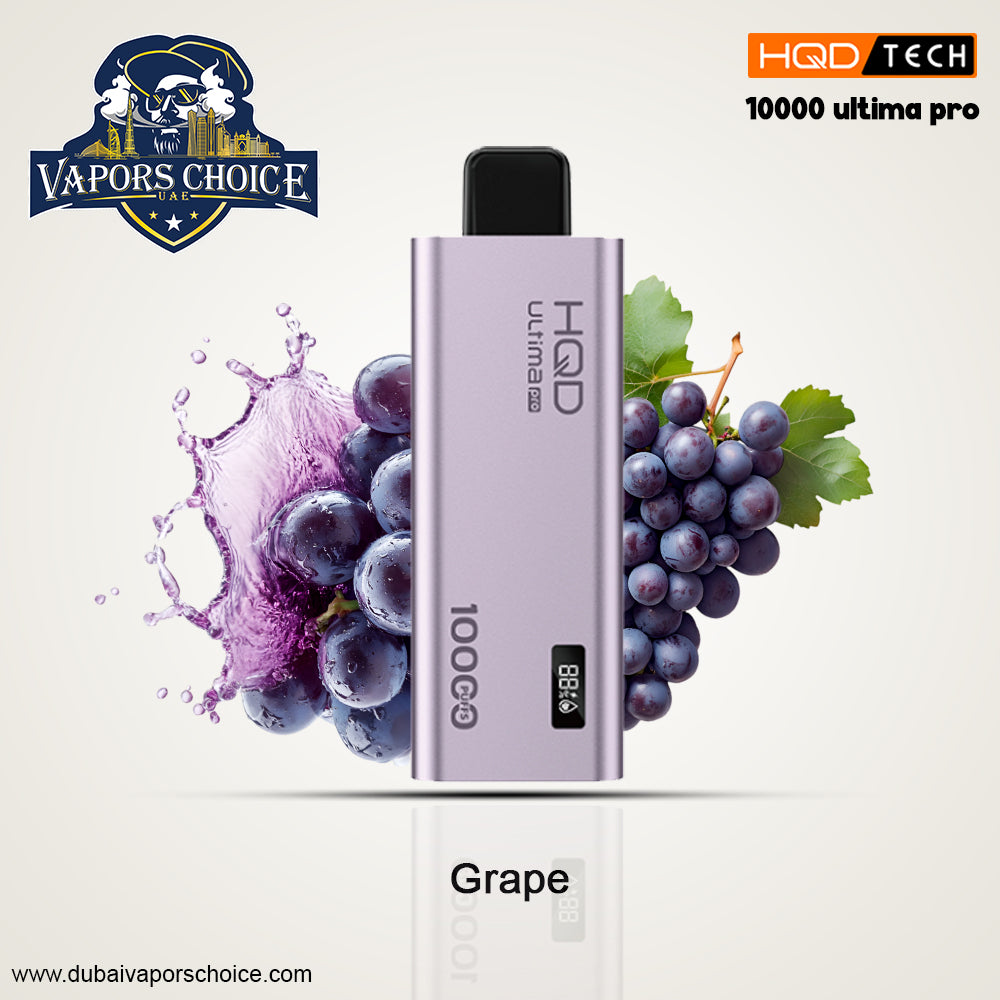 HQD ULTIMA PRO (50mg) 10000 PUFFS DISPOSABLE VAPE Grape UAE Abu Dhabi & Ras Alkhimah