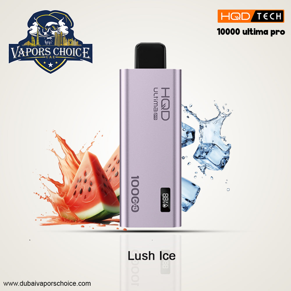 HQD ULTIMA PRO (50mg) 10000 PUFFS DISPOSABLE VAPE Lush Ice UAE Dubai & Al Ain