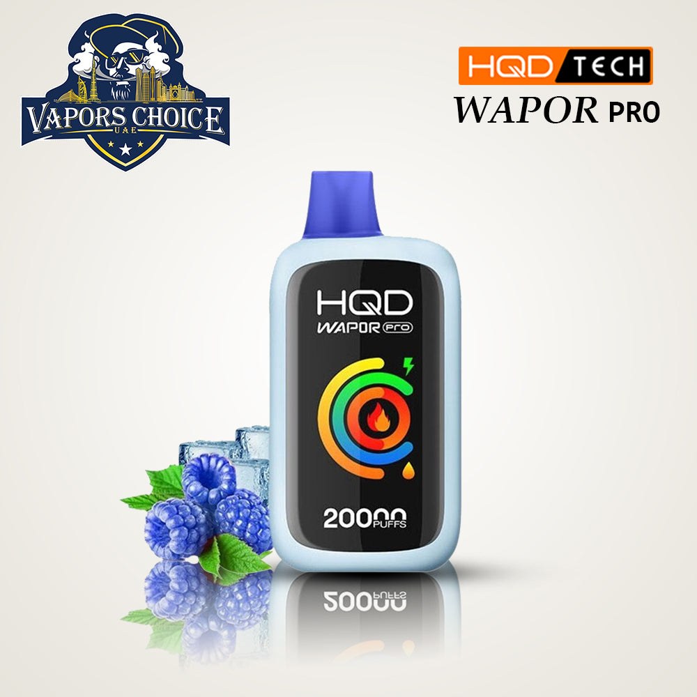 HQD WAPOR PRO (50mg) 20000 PUFFS - DISPOSABLE VAPE Blue Razz Ice UAE Abu Dhabi