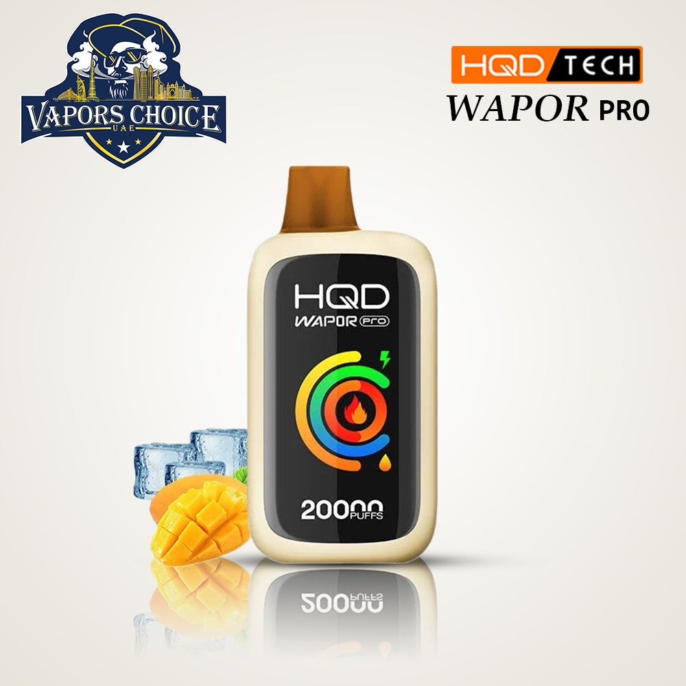 HQD WAPOR PRO (50mg) 20000 PUFFS - DISPOSABLE VAPE Mango Ice UAE Dubai