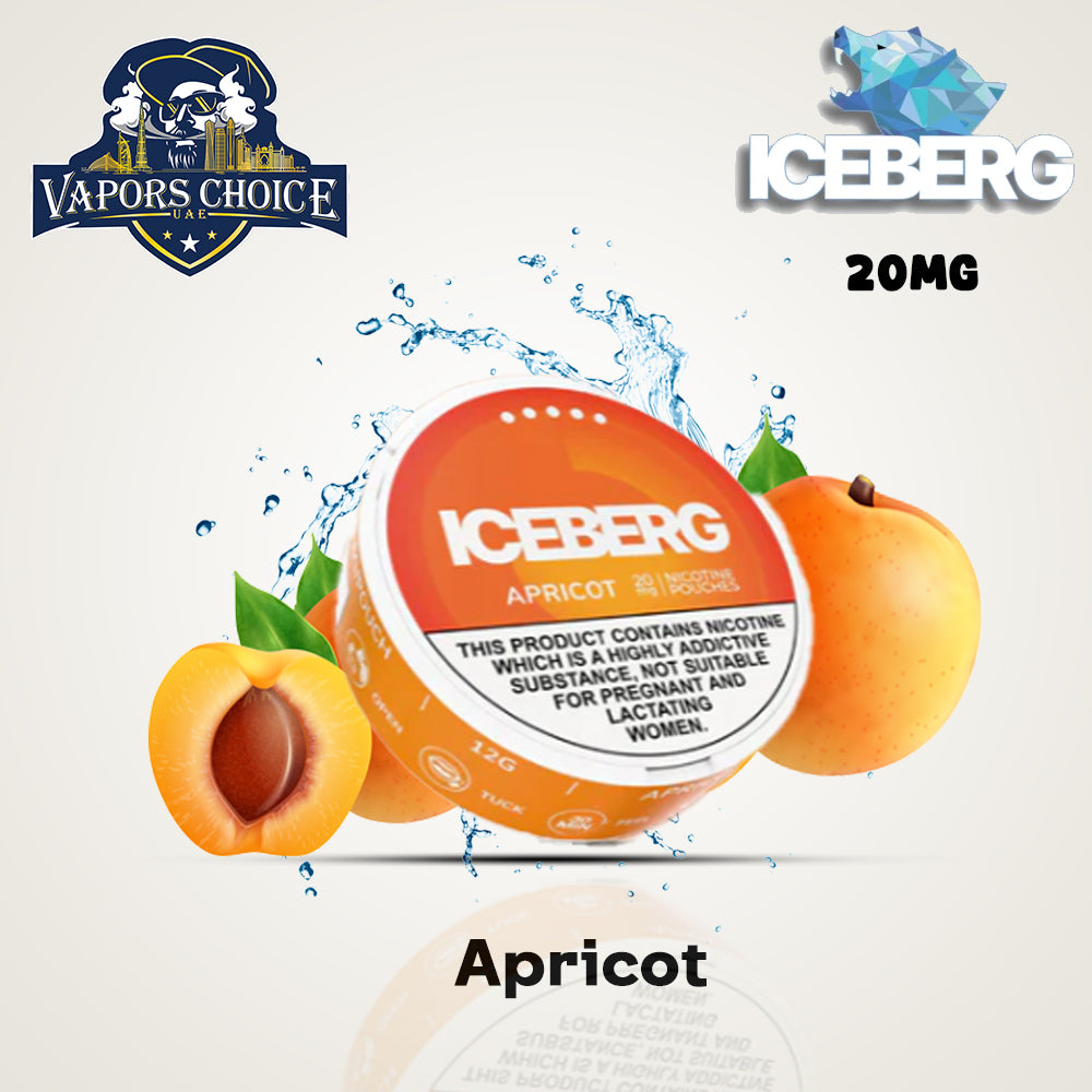 ICEBERG Nicotine Pouches 20mg Apricot UAE Abu Dhabi