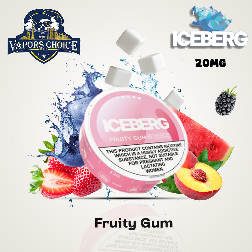 ICEBERG Nicotine Pouches 20mg Fruity Gum UAE Abu Dhabi & Dubai