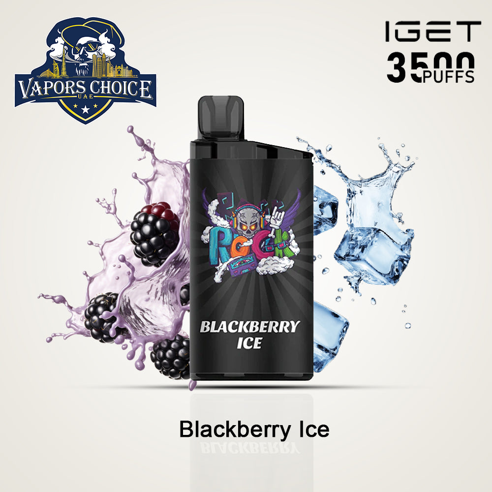 IGET BAR (50mg) 3500 PUFFS DISPOSABLE VAPE Blackberry Ice UAE Abu Dhabi & Al Ain