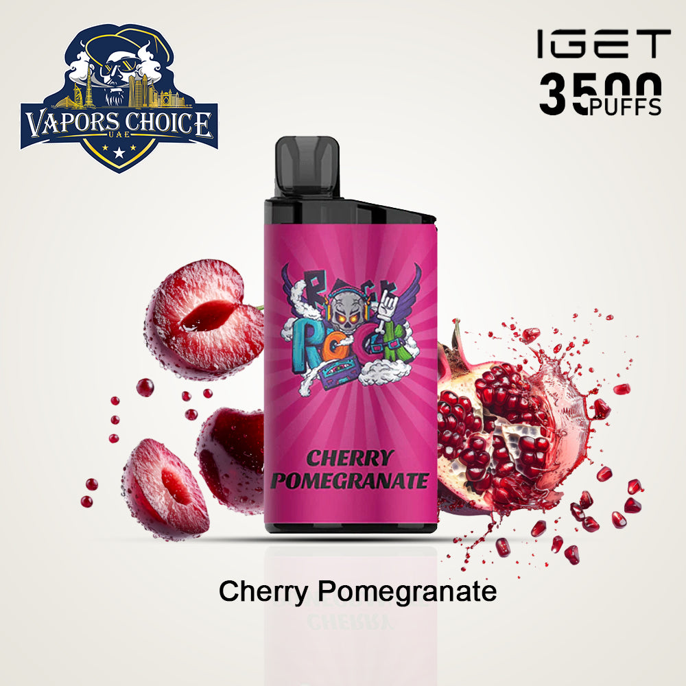 IGET BAR (50mg) 3500 PUFFS DISPOSABLE VAPE Cherry Pomegranate UAE Abu Dhabi & Ras Alkhimah