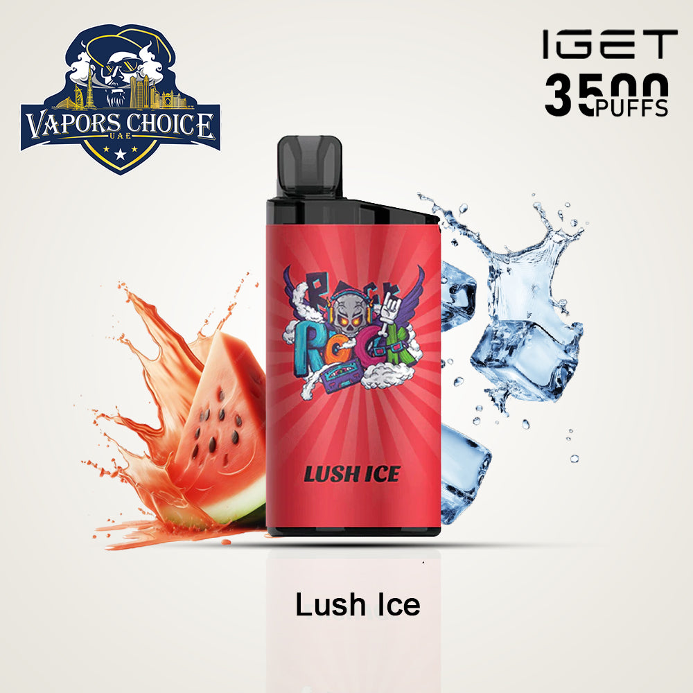 IGET BAR (50mg) 3500 PUFFS DISPOSABLE VAPE Lush Ice UAE Dubai