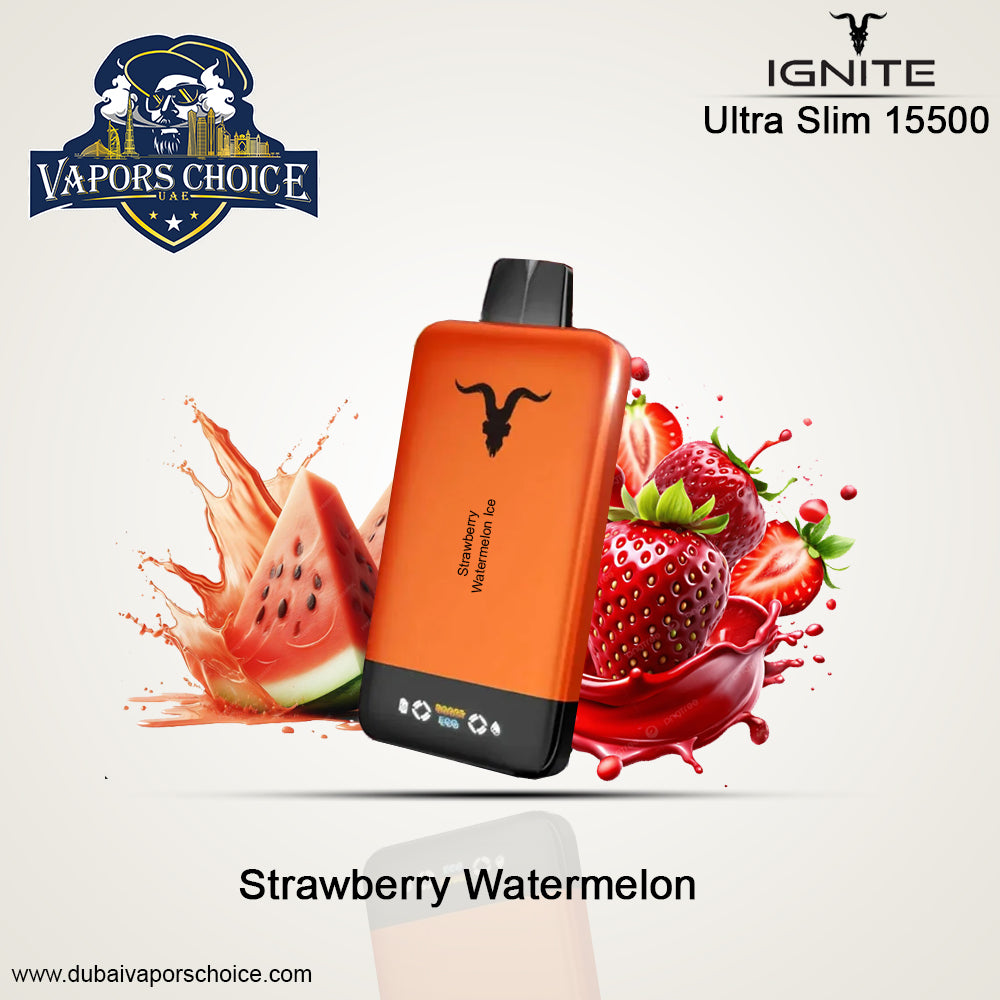 IGNITE-V155 Disposable Vape 15500 PUFFS Strawberry Watermelon UAE Dubai