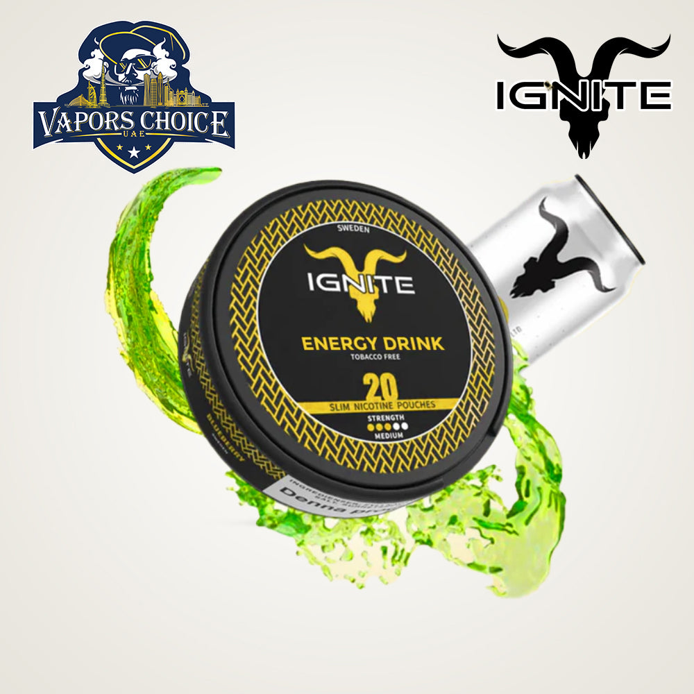 IGNITE Nicotine Pouches Energy Drink UAE Umm Al Quwain