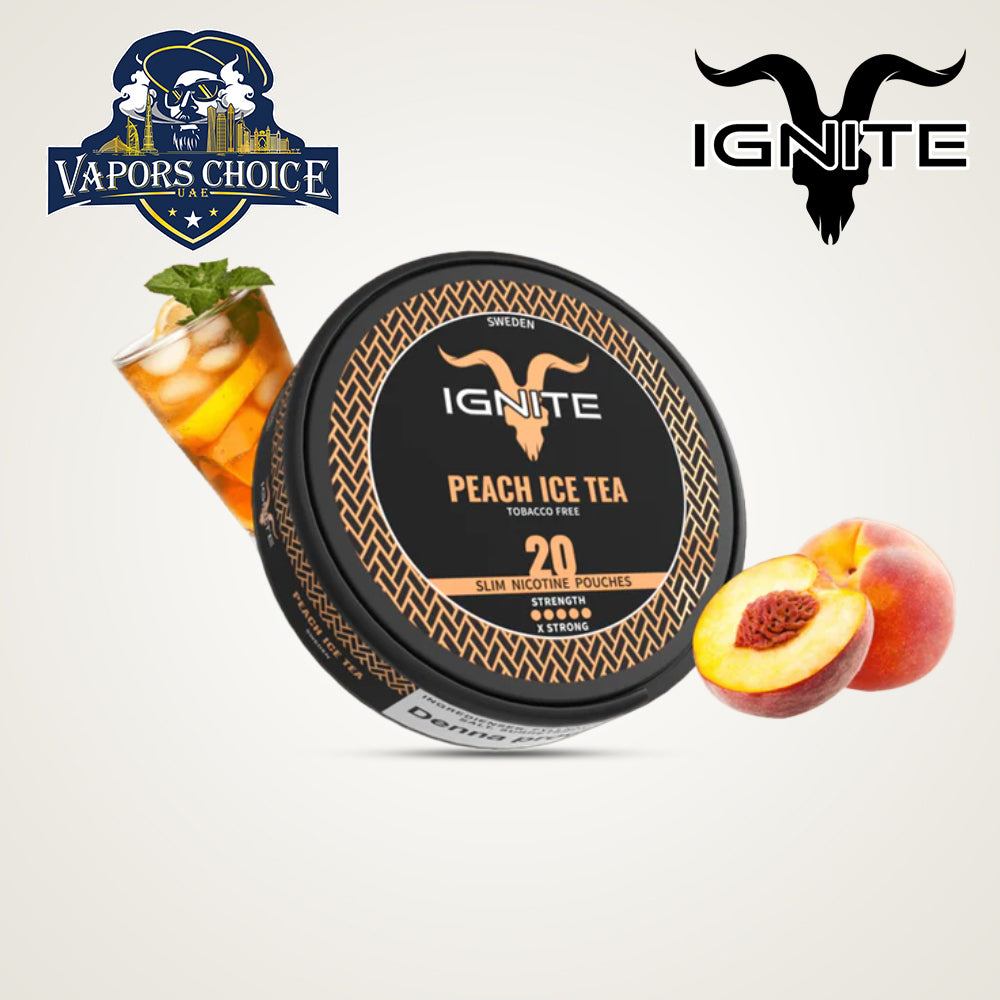IGNITE Nicotine Pouches Peach Ice Tea UAE Ajman