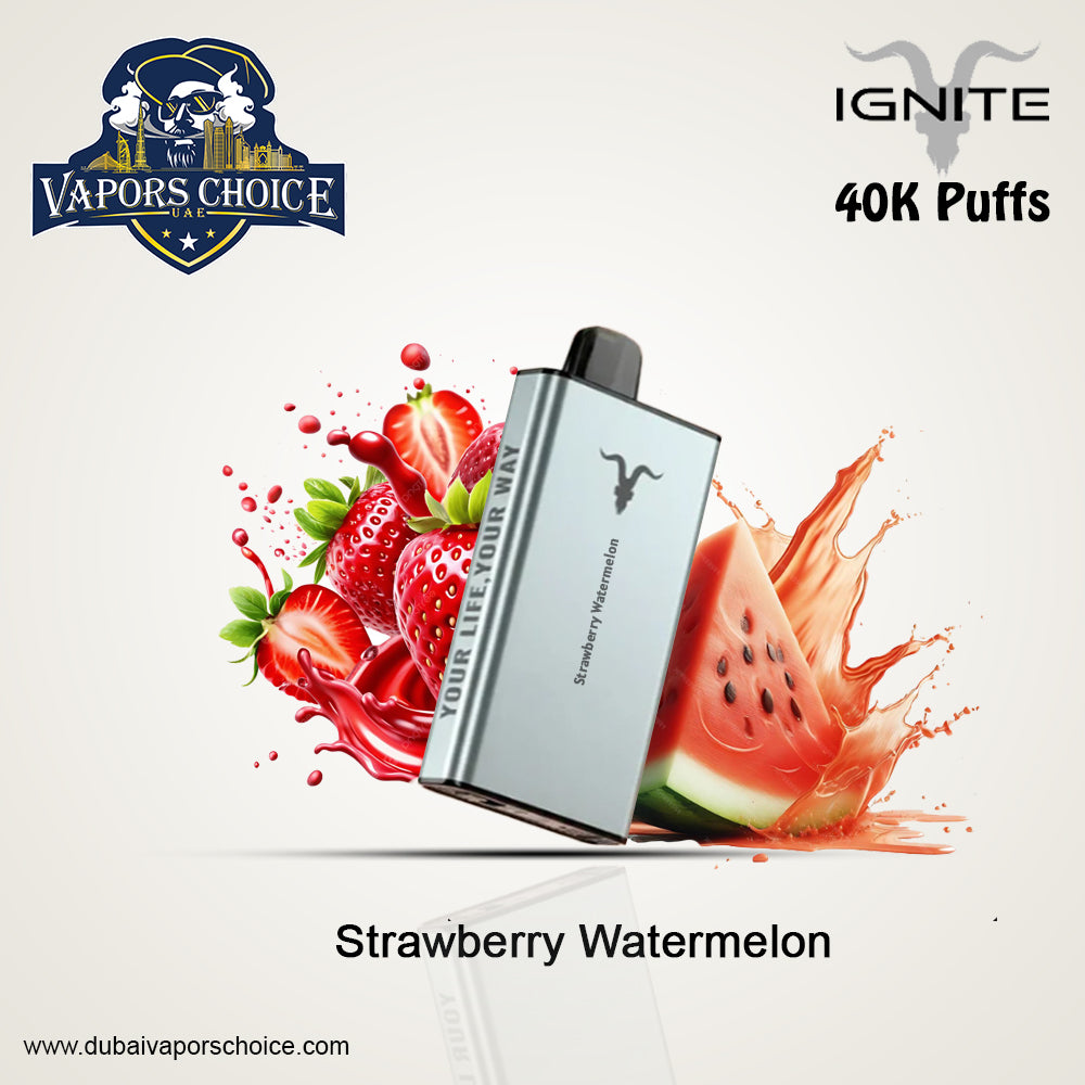 IGNITE ICE Disposable 40K Puffs Strawberry Watermelon UAE Dubai & Abu Dhabi