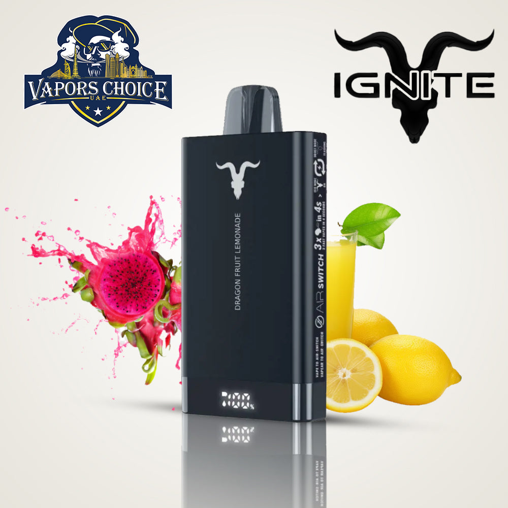 IGNITE V150 (20 & 50mg) 15000 PUFFS - DISPOSABLE VAPE Dragon Fruit Lemonade UAE Abu Dhabi & Dubai