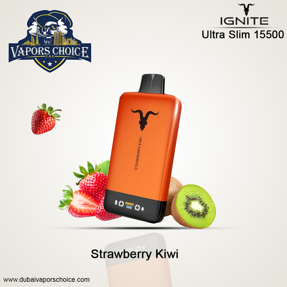 IGNITE V155 Disposable Vape 15500 PUFFS Strawberry Kiwi UAE Abu Dhabi & Fujairah