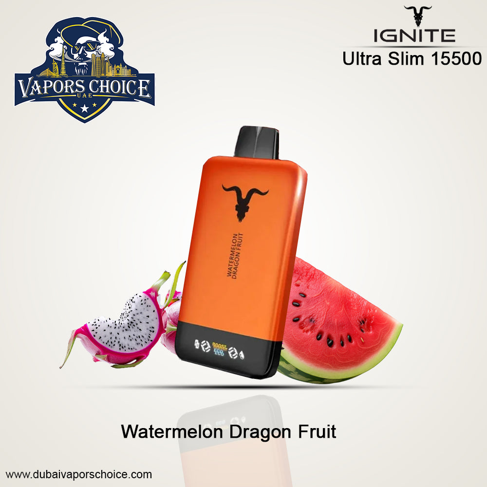 IGNITE V155 Disposable Vape 15500 PUFFS Watermelon Dragon Fruit UAE Dubai & Al Ain