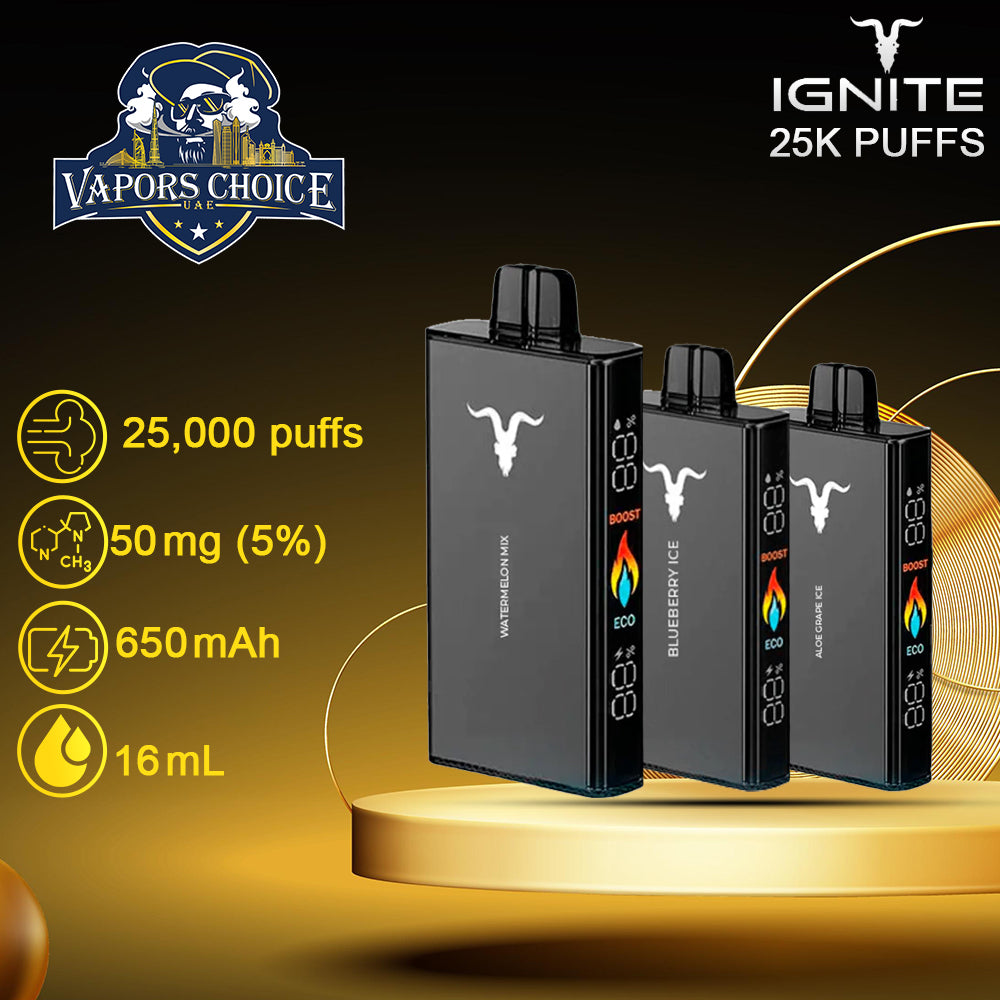 IGNITE V250-Disposable Vape 25K PUFFS 2end UAE Abu Dhabi