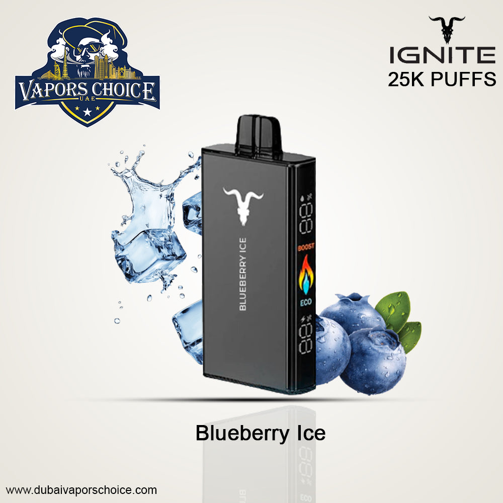 IGNITE V250 Disposable Vape 25K PUFFS Blueberry Ice UAE Abu Dhabi