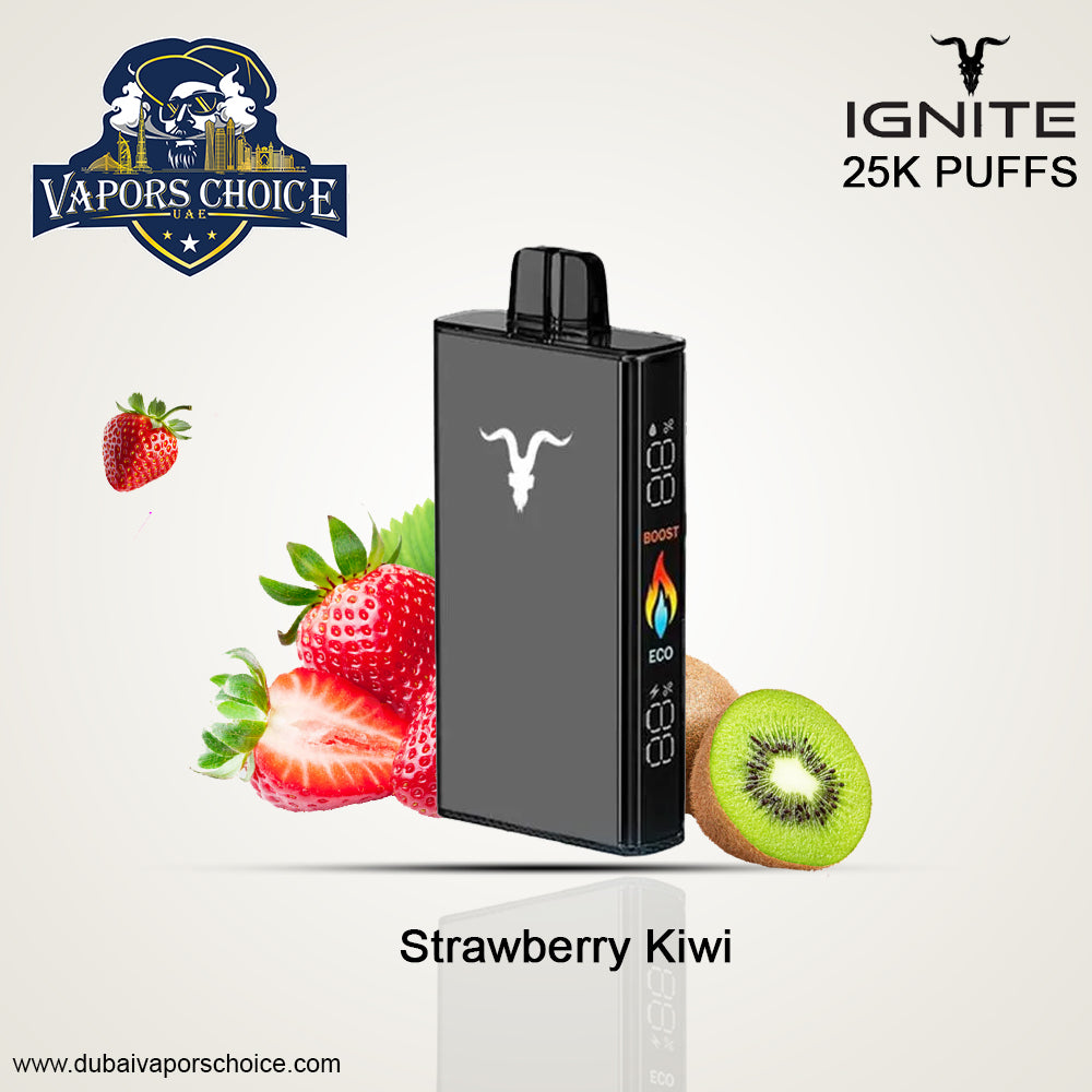 IGNITE V250 Disposable Vape 25K PUFFS Strawberry Kiwi UAE Abu Dhabi & Al Sharjah