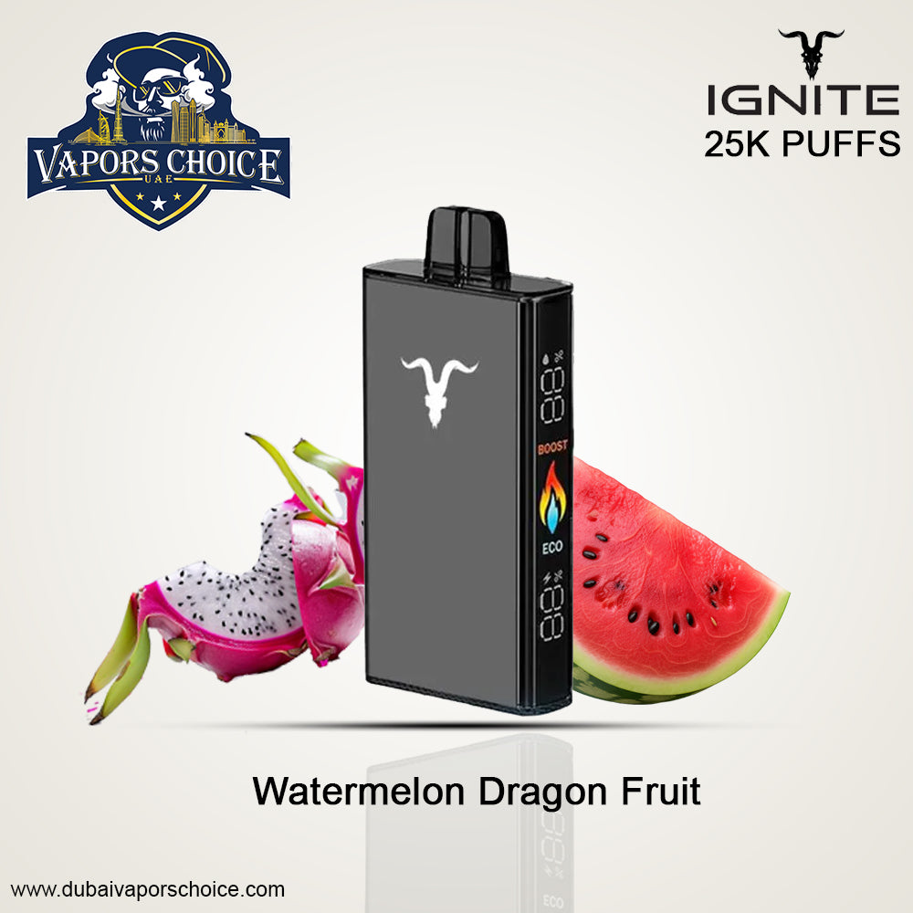IGNITE V250 Disposable Vape 25K PUFFS Watermelon Dragon Fruit UAE Dubai