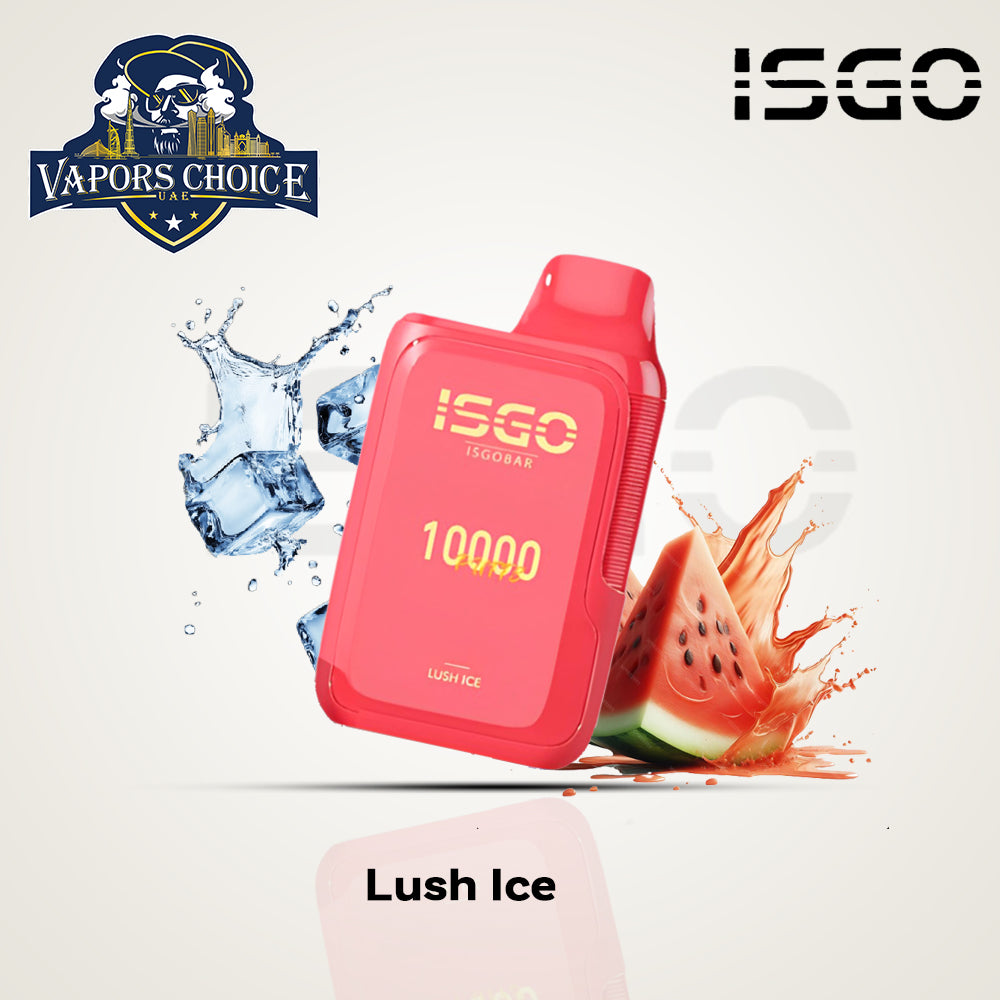 ISGO BAR 10,000 PUFFS (50mg) -ISGO DISPOSABLE VAPE Lush Ice UAE Abu Dhabi 