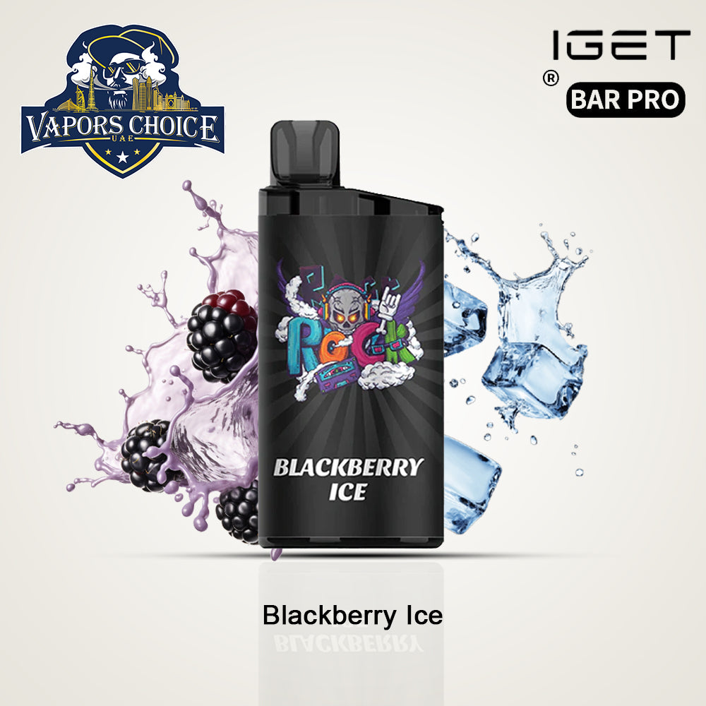 Iget Bar Pro Disposable Pod Device 10K PUFFS Blackberry Ice UAE Abu Dhabi