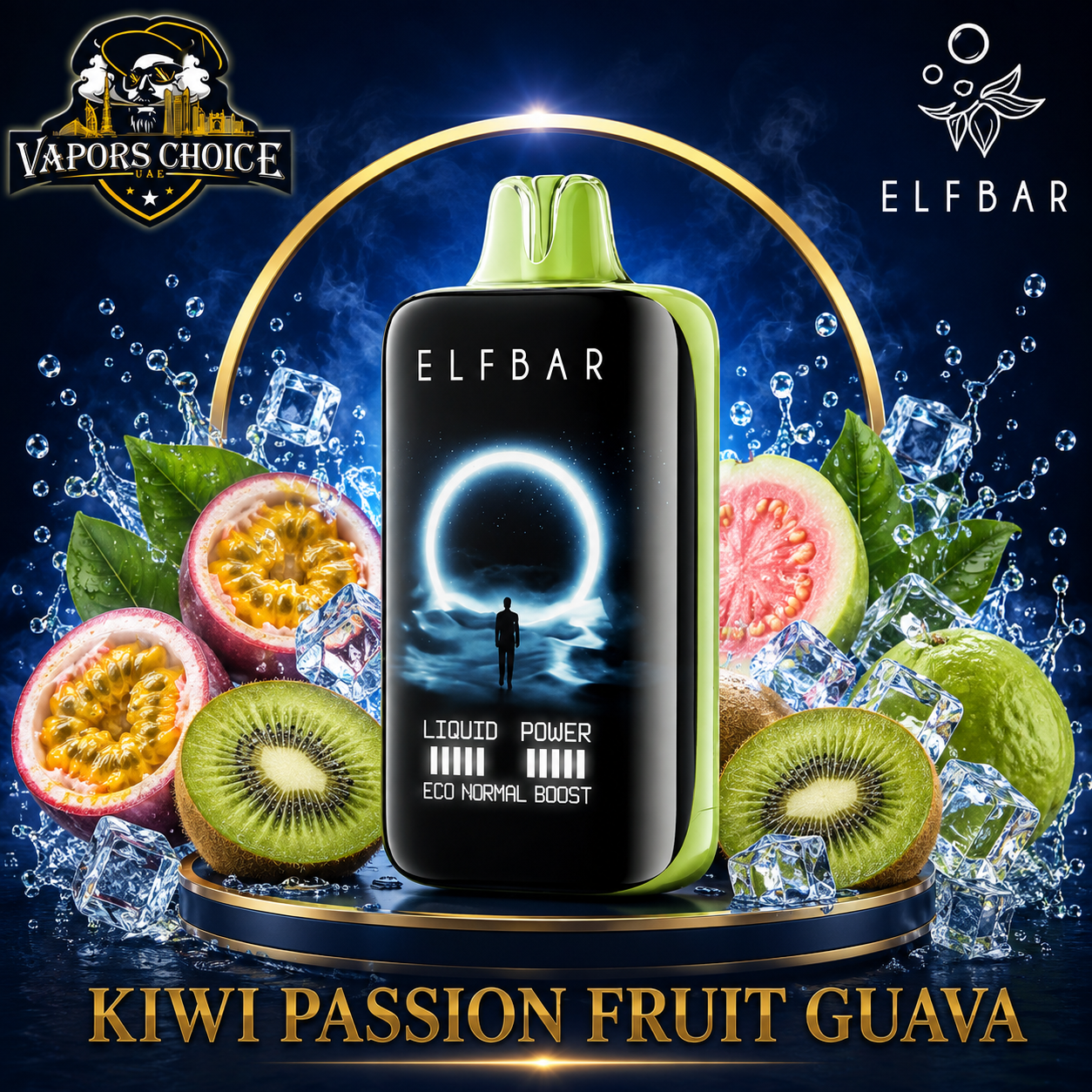 ELF BAR MOONNIGHT 40K Puffs – Disposable Vape & Kiwi Passion Fruit Guava & UAE & Dubai