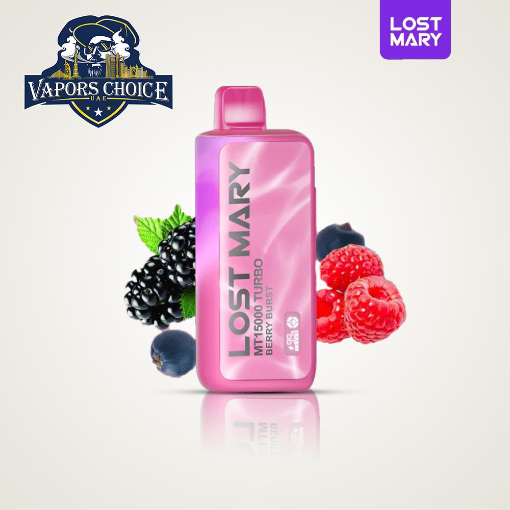 LOST MARY MT15000 (50mg) 15000 PUFFS DISPOSABLE VAPE TURBO Berry Burst UAE Ajman