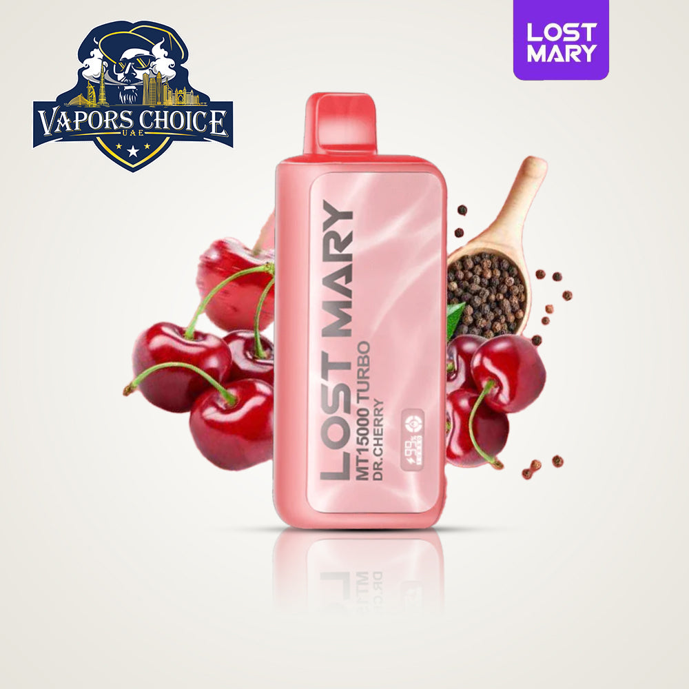 LOST MARY MT15000 (50mg) 15000 PUFFS DISPOSABLE VAPE TURBO Dr. Cherry UAE Dubai