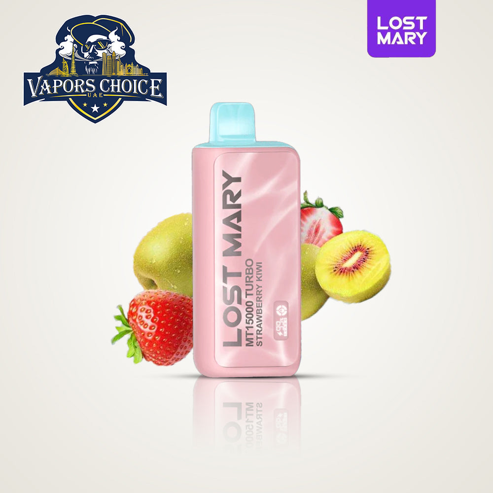 LOST MARY MT15000 (50mg) 15000 PUFFS DISPOSABLE VAPE TURBO Strawberry Kiwi UAE Al Ain