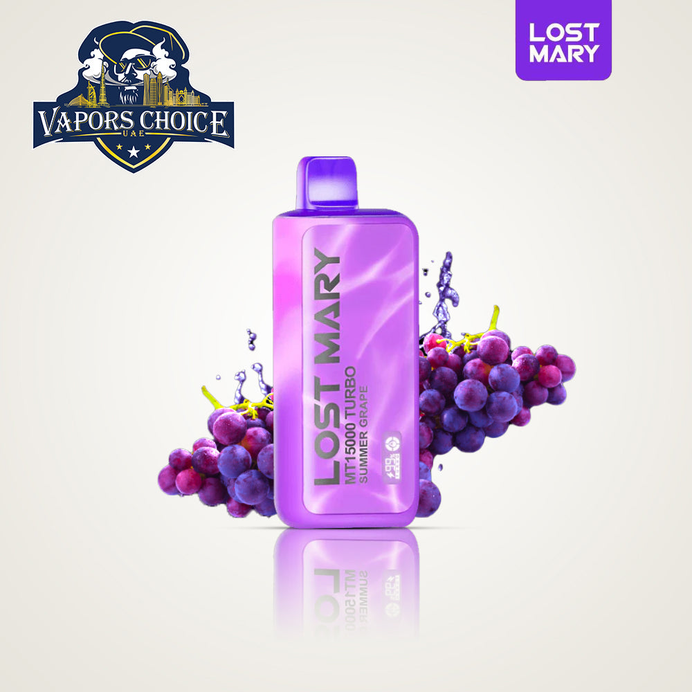 LOST MARY MT15000 (50mg) 15000 PUFFS DISPOSABLE VAPE TURBO Summer Grape UAE Fujairah