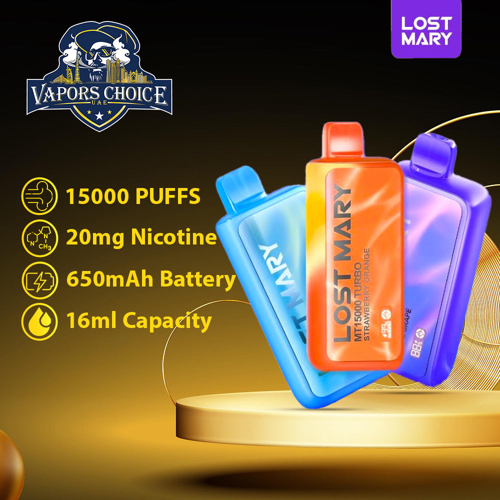 LOST MARY MT15000 (50mg) 15000 PUFFS DISPOSABLE VAPE TURBO UAE Dubai