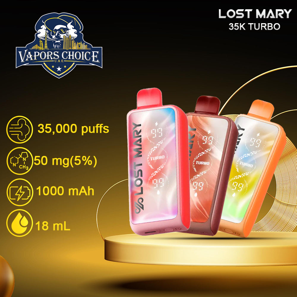 LOST MARY 35K Puffs Disposable Vape MT35000 TURBO 50mg 2end UAE Abu Dhabi & Dubai